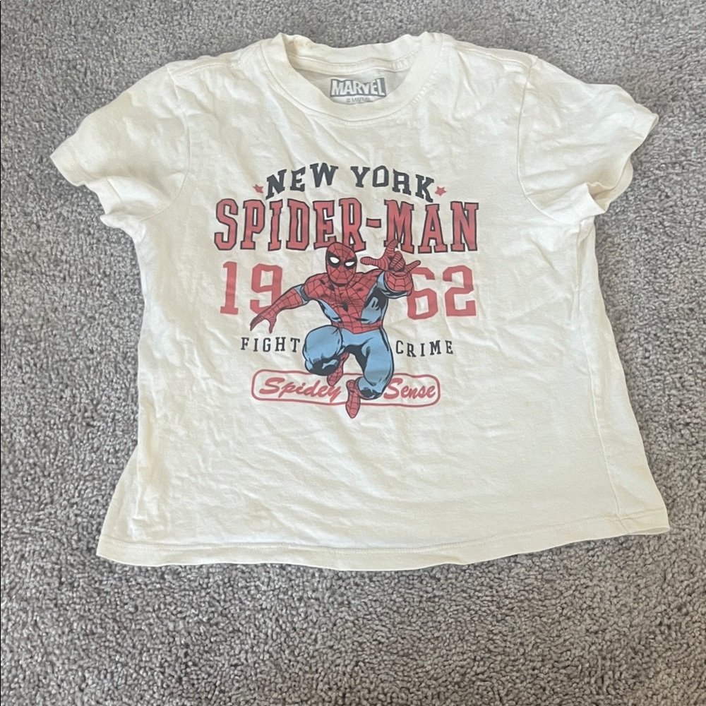 Marvel Spider-Man New York Tee - White and Red